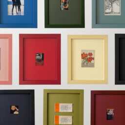 Custom Monochromatic Photo Frame Modern Colorful Decor, 8x10, Made in Ohio - thumbnail 2