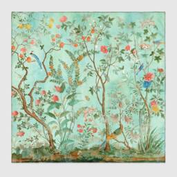 Tree Of Life, Chinoiserie Art, Floral Motifs - Fl-33 Custom Made Printed Window Roller Blind Regular Or Blackout, Chain Cordless - thumbnail 3