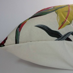 Hawaiian Tropical Bark Cloth Decorative Pillow Cover, Aa, Trendtex Fabrics, Hibiscus Cushion - thumbnail 2