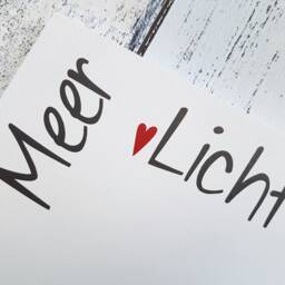 Sea Light With Heart - Tealight Holder, Foil Letters - thumbnail 4