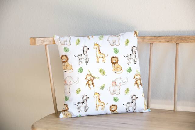 Safari Cushion Cover Jungle Themed Covers Animals Nursery - image 1