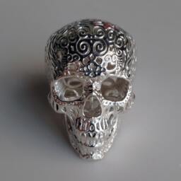 Skull Sculpture Crania Anatomica Filigre - Sterling Silver - thumbnail 3