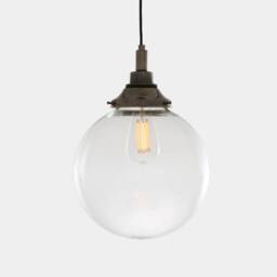 Laguna Clear Globe Bathroom Pendant Light 11.75'' Ip44 - thumbnail 2
