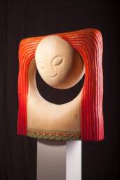 "Original Large Wood Sculpture ""Zornitsa" - thumbnail 1