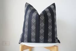 Black Striped Pillow Cover - thumbnail 1