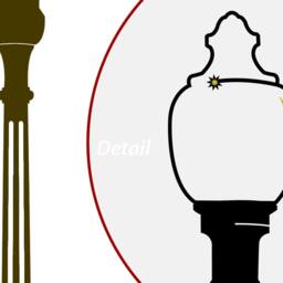 Montreal Wall Decal - Street Lamp, Classic Style Along The Saint-Laurent's Quays in Old Port - thumbnail 3