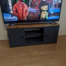 Painted Tv Unit With Pine Top - thumbnail 3