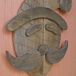 Santa Reclaimed Pallet Wood Wall Art - thumbnail 3