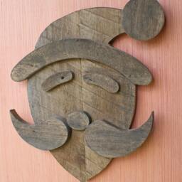 Santa Reclaimed Pallet Wood Wall Art - thumbnail 2