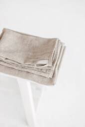 Natural Linen Towels, Stonewashed Softened Towels in Various Sizes, Heavyweight Absorbent Thick Towels - thumbnail 1