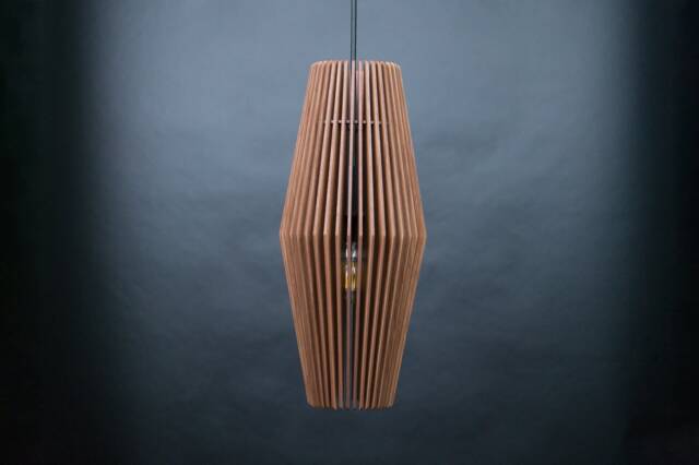Chandelier Lighting, Pendant Light, Wood Ceiling Lamp, Wooden Light, Geometric Lamp, Dining Light, Pendant Lights Wood, Modern Light - image 1