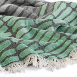 Mint Green Stone Jacquard Turkish Cotton Beach Towel, Personalized Bridesmaid Gift, Wedding Sarong, Towel Peshtemal, Wrap - thumbnail 2