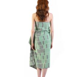 Mint Green Stone Jacquard Turkish Cotton Beach Towel, Personalized Bridesmaid Gift, Wedding Sarong, Towel Peshtemal, Wrap - thumbnail 3
