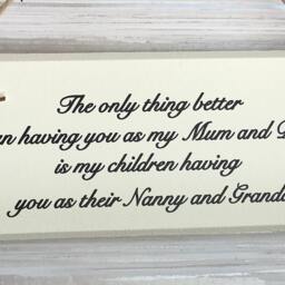 Grandparents Sign, Gifts For Grandparents, Personalised Grandparent Gift, Gift From Parents, New Wall Decor, Hanging - thumbnail 2