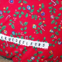 Christmas Tree Quilted & Embroidered Pillow - thumbnail 4