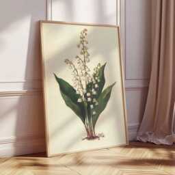 Lily Of The Valley Botanical Wall Art Print, Vintage Flower Poster, Antique Plant Illustration, Nature Inspired Home Decor - thumbnail 2