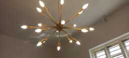 Mid Century Modern Ceiling Handmade Brass Sputnik Chandelier Light Pendant Ceiling Home Decor - thumbnail 1