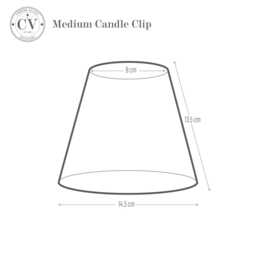 William Morris Honeysuckle - Handmade Candle Clip Lampshade For Wall Lights/Chandeliers - thumbnail 4