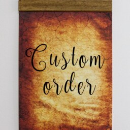 Custom Order Wood Framed Canvas Print, Anything You Want Printed On Canvas, Aged Vintage Background, All Occasion Custom Order Canvas - thumbnail 2