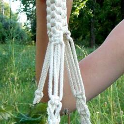 Small Hanging Planter Bohemian Home Flower Pot Holder Mini Macrame Plant Hanger Cotton Rope Planter Wall Indoor Or Outdoor Decor - thumbnail 3