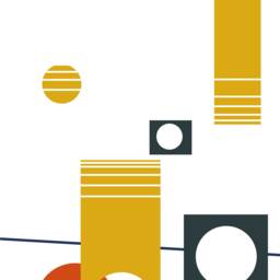 Abstract Geometric Art Prints Modern Wall Decor, Set Of 3 - thumbnail 2
