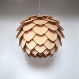 Wood Pendant Light-Pointed Pine Cone Light-Handmade Ceiling Light-Chandelier-Lighting-Artichoke Light-Lighting-Acorn Light