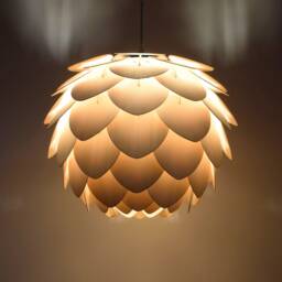 Wood Pendant Light-Pointed Pine Cone Light-Handmade Ceiling Light-Chandelier-Lighting-Artichoke Light-Lighting-Acorn Light - thumbnail 2