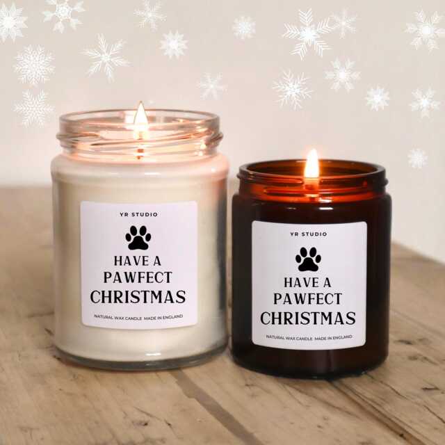 Christmas Dog Gift Candle, Pawfect Gift, Gifts For Owners, Lover Mum, Dad, Funny Stocking Filler - image 1