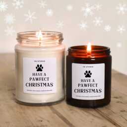 Christmas Dog Gift Candle, Pawfect Gift, Gifts For Owners, Lover Mum, Dad, Funny Stocking Filler - thumbnail 1