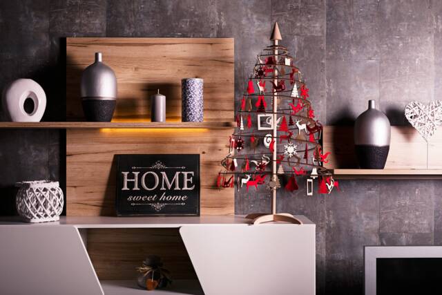 Wooden Christmas Tree/Spira Small Oval - 85 cm 33, 5 In - image 1