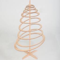 Wooden Christmas Tree/Spira Small Oval - 85 cm 33, 5 In - thumbnail 3