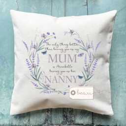 Personalised The Only Thing Better Than Having You As.. Lilac Wildflower Lavender Floral Design Home Quote Linen Style Cushion - thumbnail 1