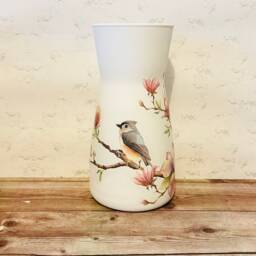 Bird & Flowers Vase, Vintage Style Gifts, Flower Pretty Vase - thumbnail 2