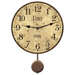 Rustic Family Name Pendulum Clock - thumbnail 1