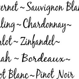 Wine List Border Vinyl Wall Decal D??cor Lettering Sticker Art - thumbnail 2
