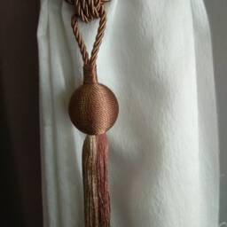 Italian Modern Simple Curtains Tiebacks-Drapes Holdbacks/Double Color Brown-Beige Gold Window Decor Holdbacks-Voiles Tiebacks - thumbnail 3