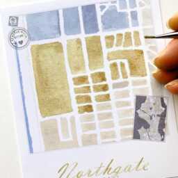 Northgate Seattle Neighborhood Map Watercolor Print Washington City Block Plan - Art Print Downtown Wall Realtor Gift Local Deco - thumbnail 2