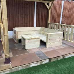Garden Corner Sofa. Chunky Sleeper Style - thumbnail 3