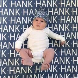 Name Blanket, Personalized Baby Gift, Swaddle & Hat, Organic Newborn Soft Custom Essentials - thumbnail 2