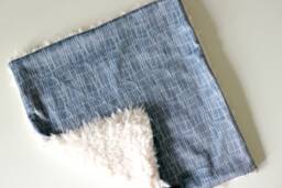 Dream Lovie. Security Blanket. Personalized Lovey. Faux Fur Gray Geometric. Mini Baby Minky Shower Gift - thumbnail 1