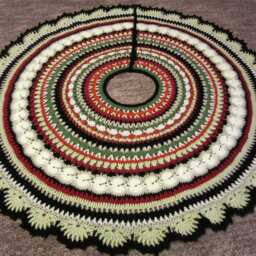 Mandala Crochet Christmas Tree Skirt - thumbnail 2