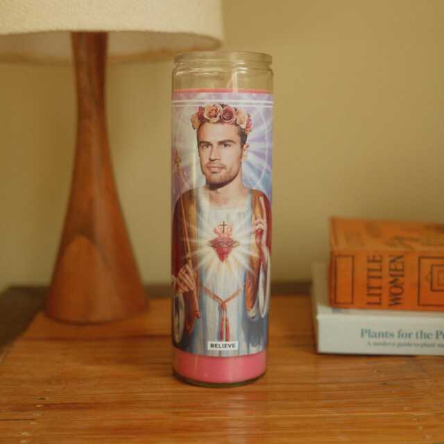 Saint Theo James Prayer Candle Scented Vegan Soy Wax, 120Hr Burn - image 1