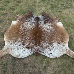 Exotic Cowhide Rug Brown & White-Genuine Skin Rugs-Hair On For Home Decor-Luxury Floor Area Rugs-Brazilian - thumbnail 3