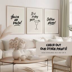 You're On Mute Print Minimalist Home Office Decor - thumbnail 3