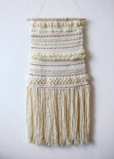 Woven Wall Hanging - Boho Style Hand Woven Tapestry Textile Art Home Decor - image 1