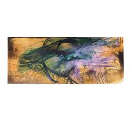 Wood Coffee Table, Resin Furniture, Oak Art African End Spiritual Table - thumbnail 2