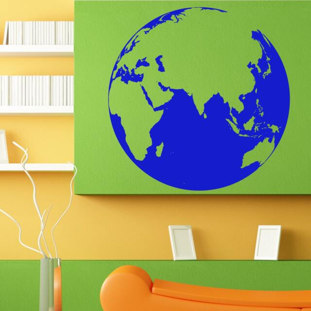 Earth Globe Planet Map Nature Design Wall Sticker Vinyl Mural Decal Home House Apartment Art Decor Free Shipping L127 - image 1