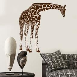 Wall Vinyl Decal Jungle African Safari Decor Giraffes Family Ethnic Modern Sketch Home Art - #1168Dz - thumbnail 2