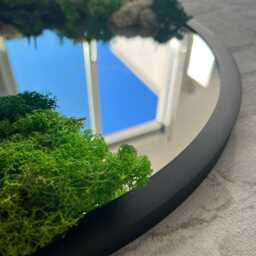 Timeless Moss & Fern Wall Mirror - Handcrafted, Customizable Greenery Decor, Made To Order, Nature Inspired Gift, Real - thumbnail 2