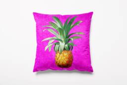 Pink Pineapple Cushion Velvet 45cm X Cushions Pillows Limited Edition - thumbnail 1